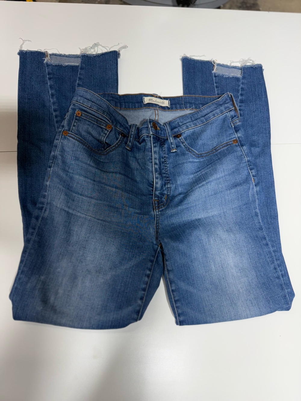 Madewell Medium Blue Bootcut Jeans